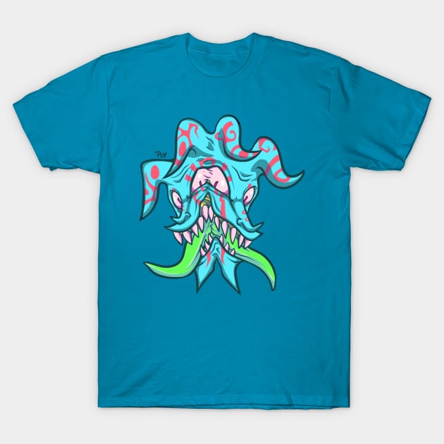 Fear-Cyan T-Shirt by Psychonautic